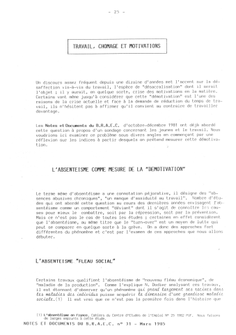 Compilation des textes publiés dans des revues confédérales. -Nouvelles CFDT, Syndicalisme Magazine, CFDT Magazine, Notes et documents du BRAEC