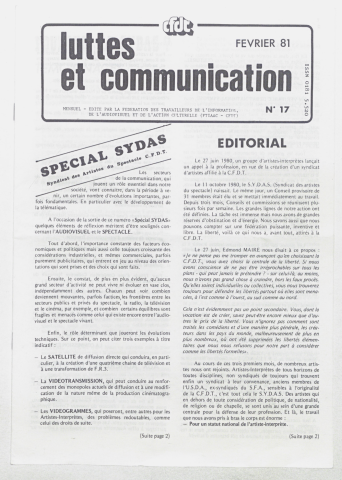 n°17 de février 1981