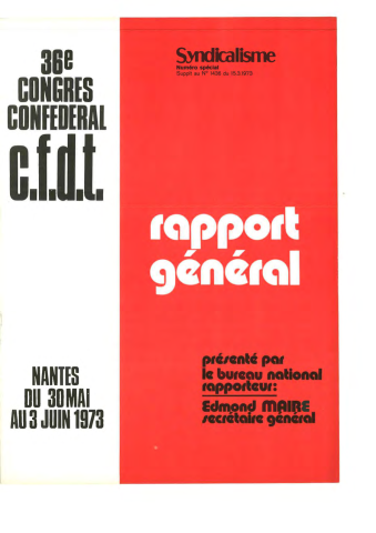 Déroulement, débat sur le rapport général