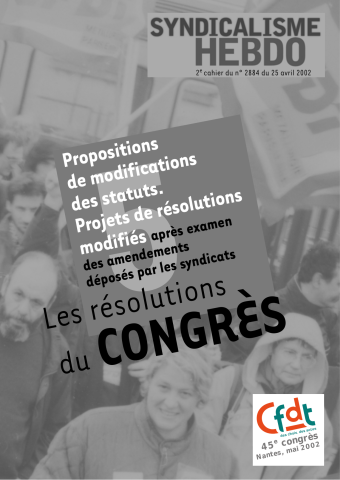 Projet de résolutions et amendements reçus