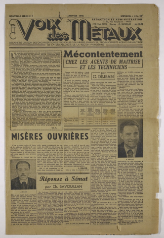 n°1, janvier 1946