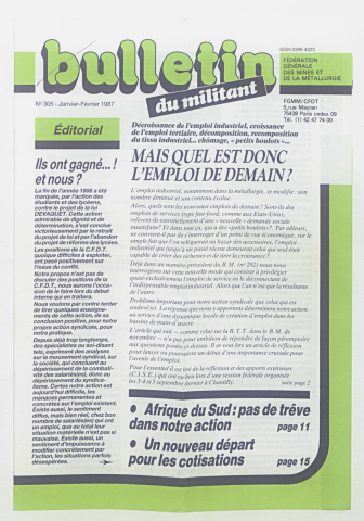 n°305, janvier 1987