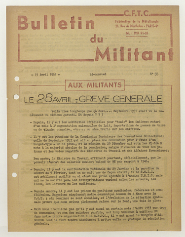 n°35, 15 avril 1954