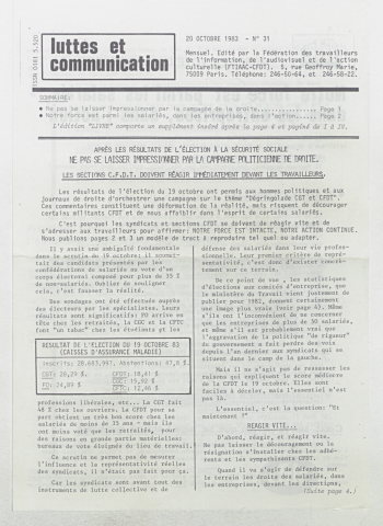 n°31 de octobre 1983