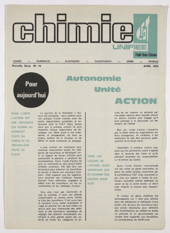 n°15, avril 1974