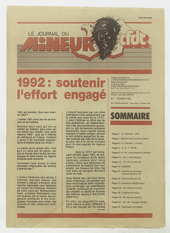 n°1, février 1992