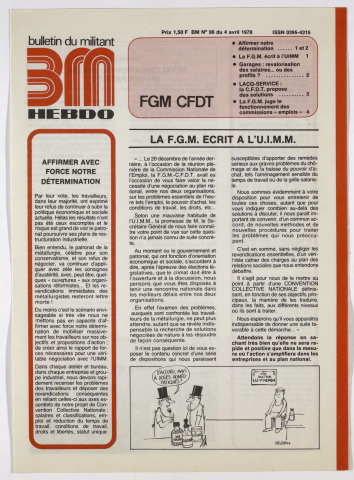 n°96, 4 avril 1978