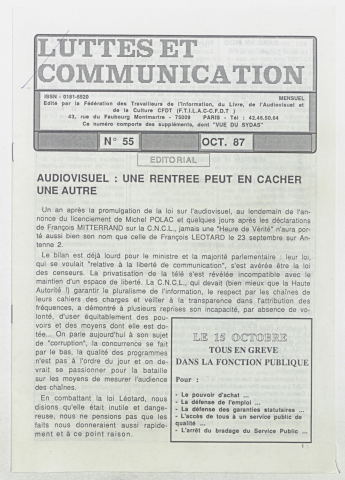 n°55 de octobre 1987