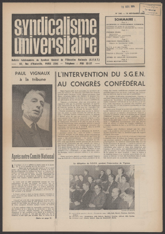 n°346, 18 novembre 1964