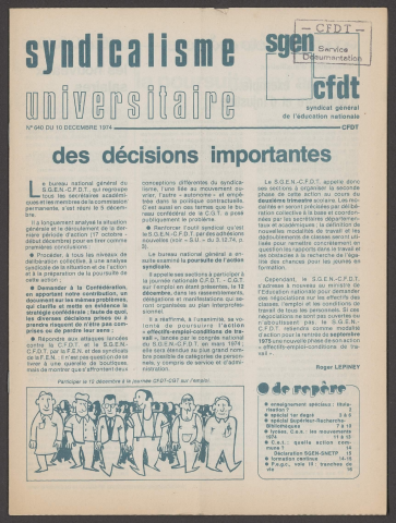 n°640, 10 décembre 1974