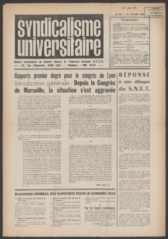 n°320, 22 janvier 1964