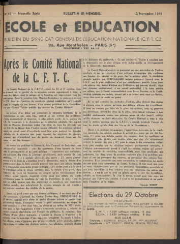 n°41, 12 novembre 1948