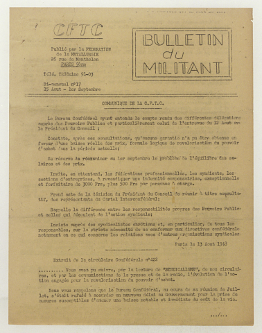 n°17, 15 août 1948