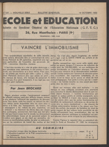 n°127, 19 octobre 1953