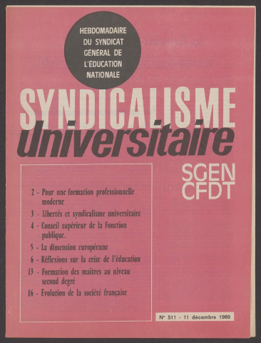 n°511, 11 décembre 1969