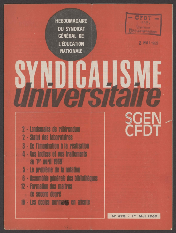 n°493, 01 mai 1969