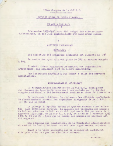 17ème congrès confédéral, 31 mai-1er juin 1936, Paris