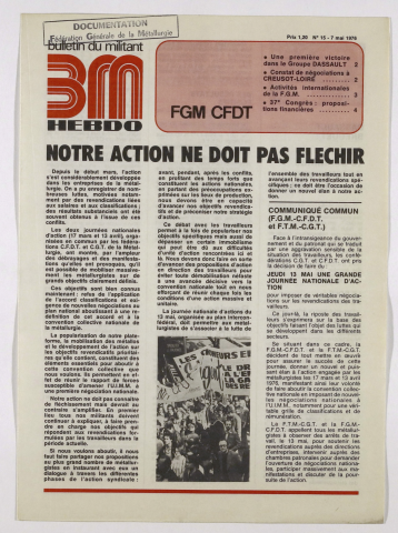 n°15, 7 mai 1976