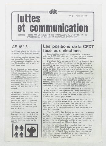 n°1 de février 1978