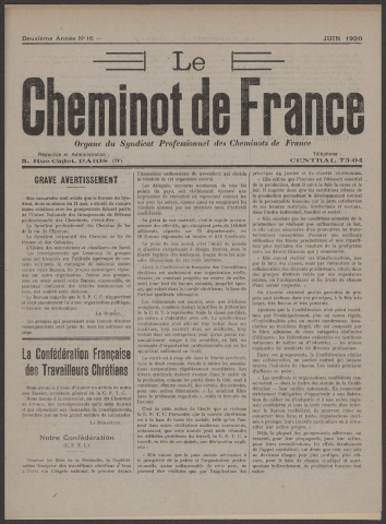 n°16, juin 1920