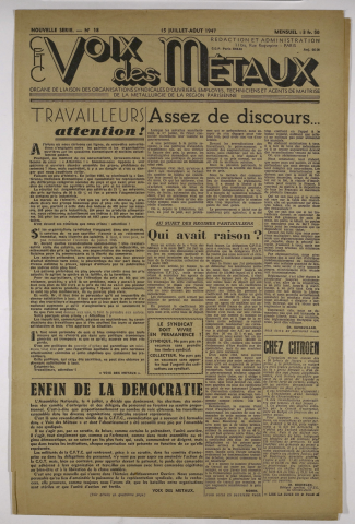 n°18, juillet 1947