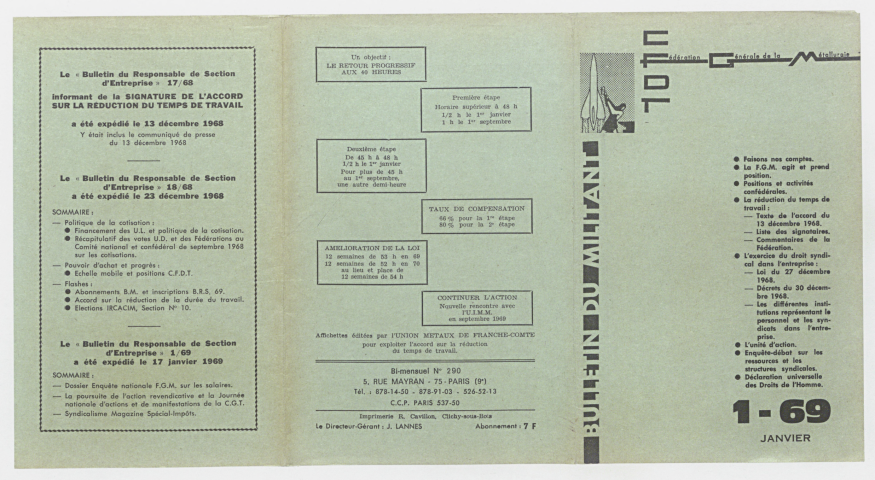 n°1-69 ou n°290, janvier 1969