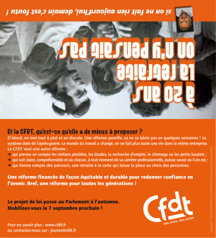 À 20 ans, la retraite on n'y pensait pas...