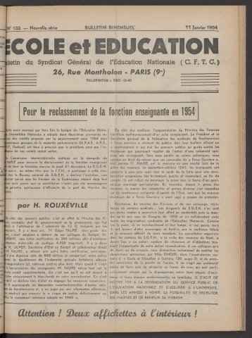 n°132, 11 janvier 1954