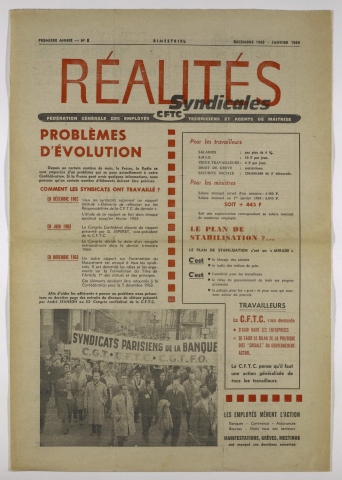 Réalités syndicales n°3 de décembre 1963