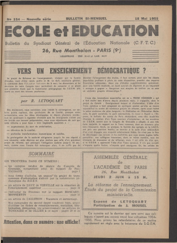 n°154, 18 mai 1955