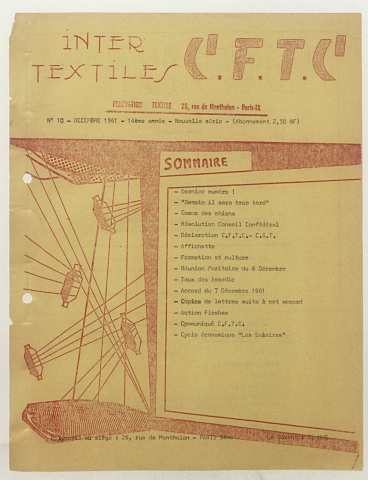 Intertextile n°10, décembre 1961