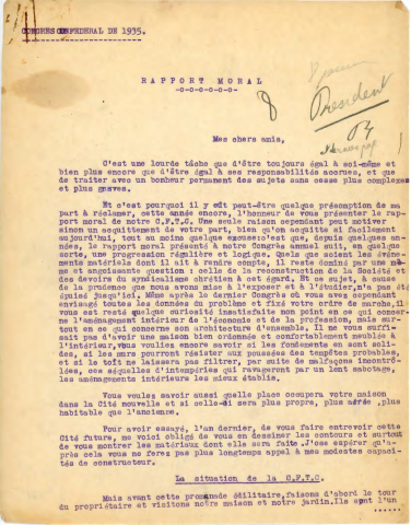 16ème congrès confédéral, 9-10 juin 1935, Paris