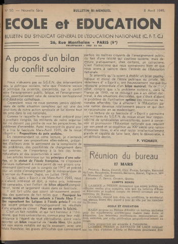 n°50, 08 avril 1949