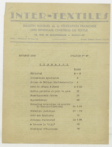 n°27, décembre 1950