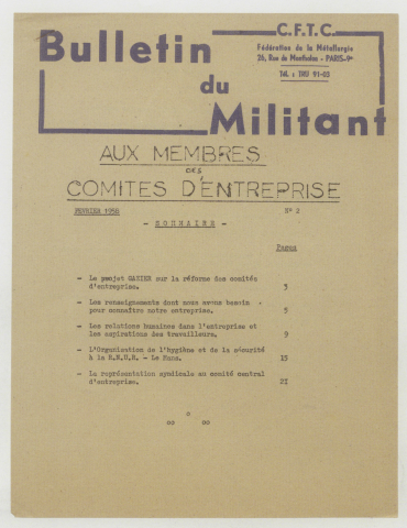 n°Spécial, février 1958