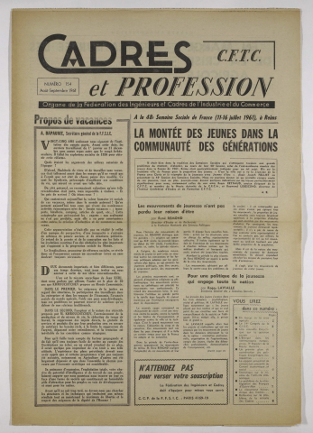 n°154 de août 1961