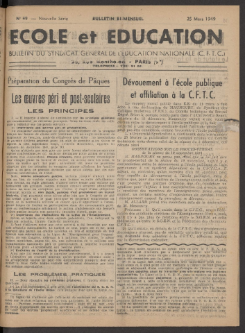 n°49, 25 mars 1949