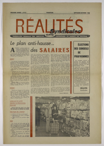 Réalités syndicales n°2 de septembre 1963