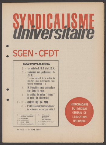 n°462, 9 mai 1968