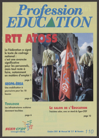 n°110, octobre 2001
