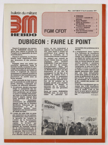 n°77, 8 novembre 1977