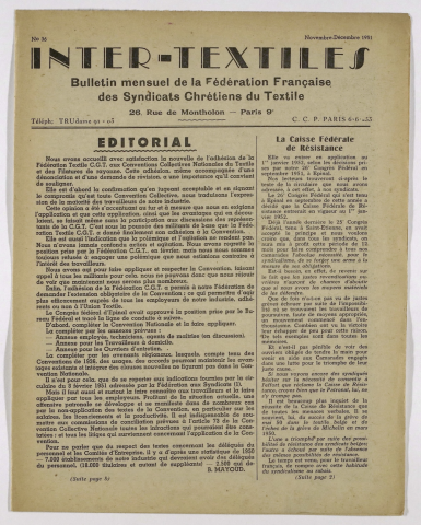 n°36, novembre 1951