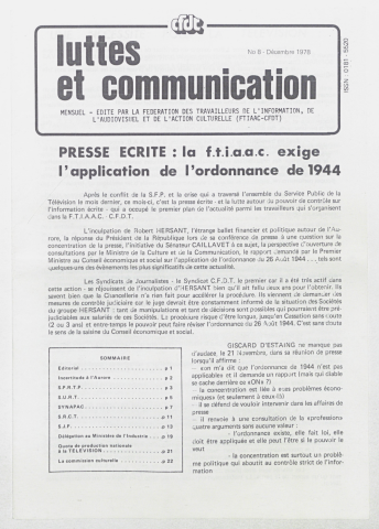 n°8 de décembre 1978