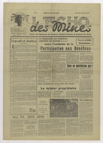 n°43, 15 janvier 1949