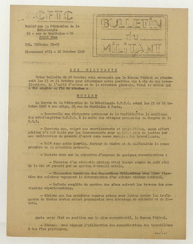 n°21, 26 octobre 1948