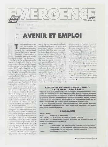 Emergence n°2 de février 1994