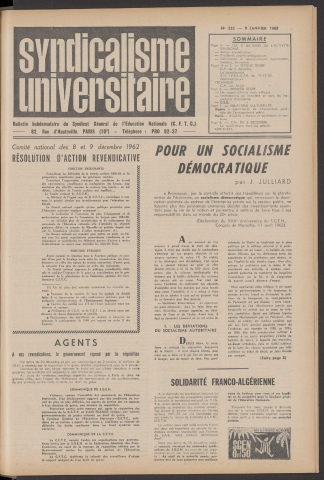 n°285, 9 janvier 1963