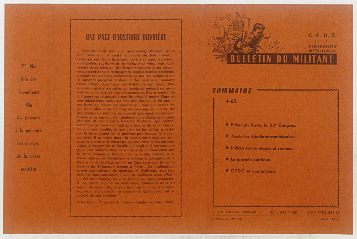 n°4-65 ou n°210, avril 1965