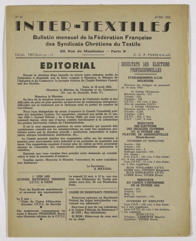 n°40, avril 1952